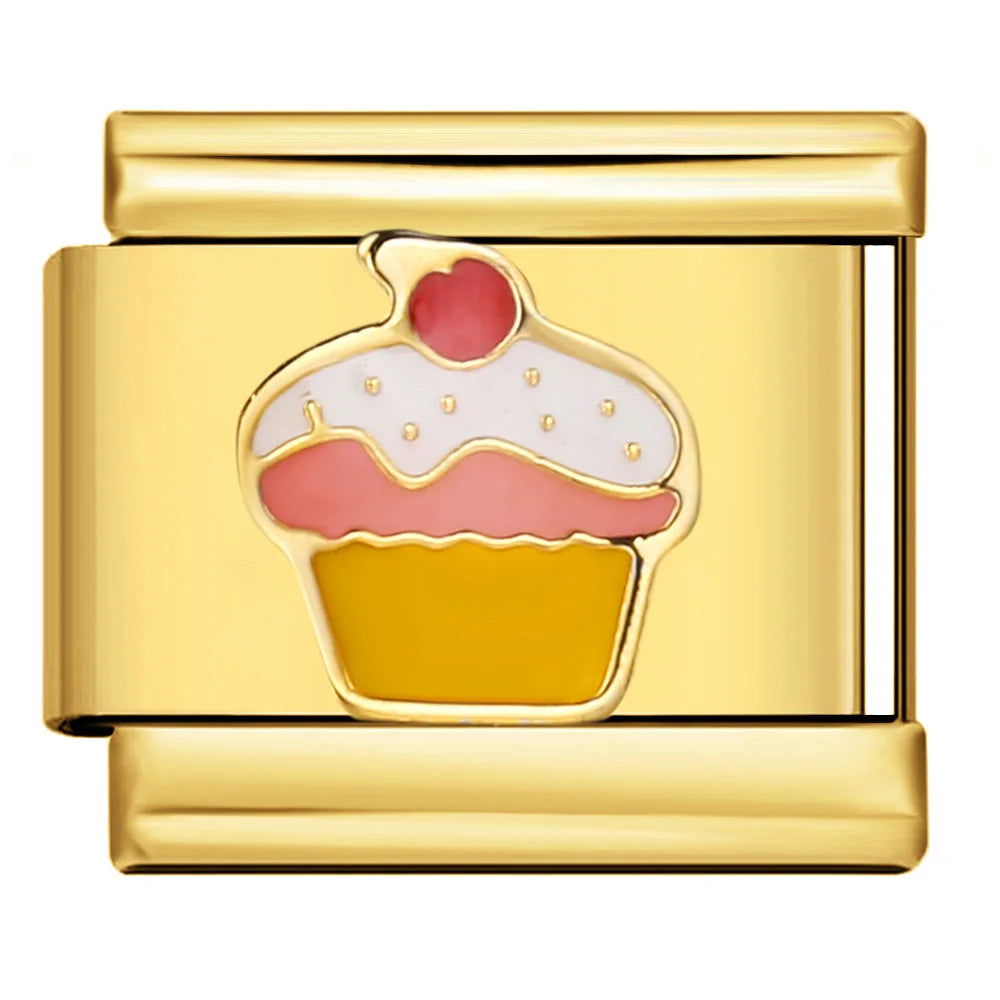Golden Cake Charm