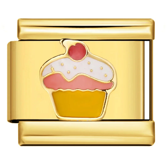 Golden Cake Charm